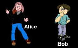 Characters Alice and Bob